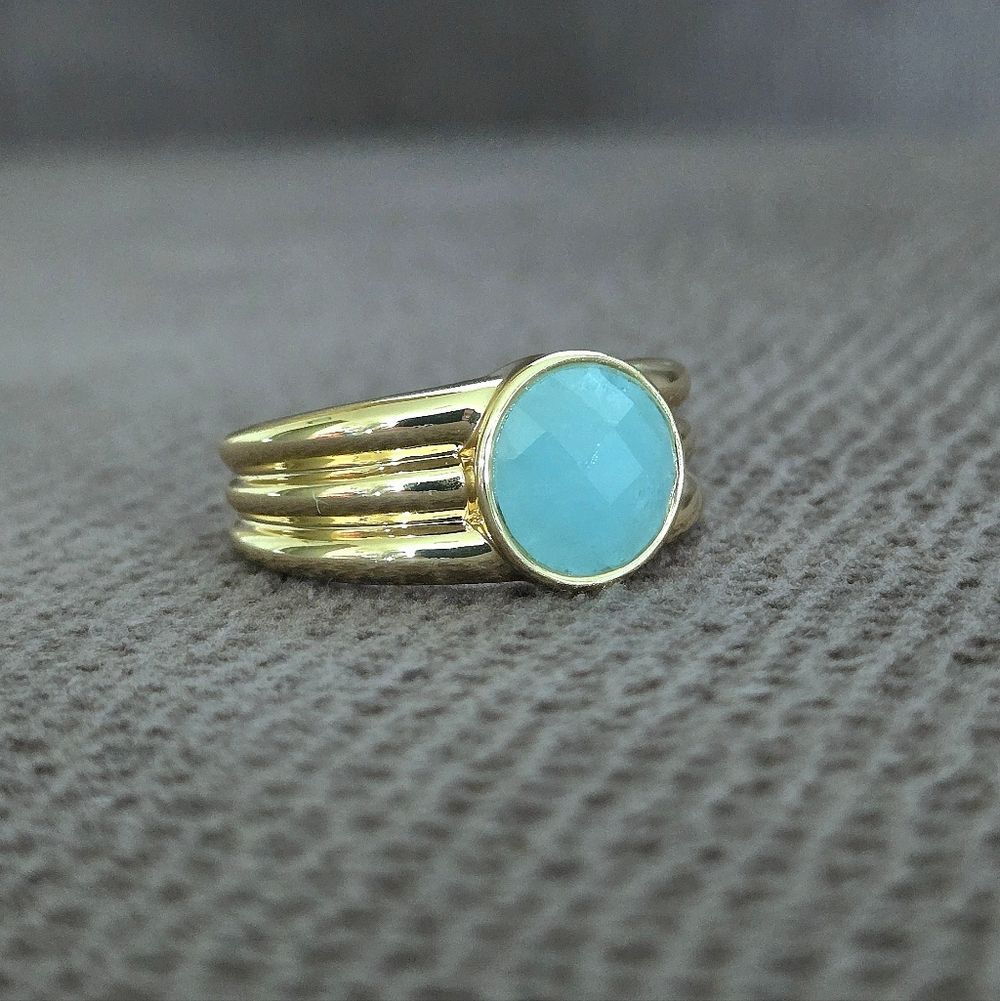 Gorjana "Reed" Ring💍 With Aquamarine🩵 Power💪 Gemstone - NWT